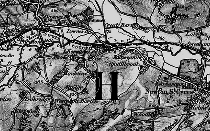 Old map of Hookway in 1898