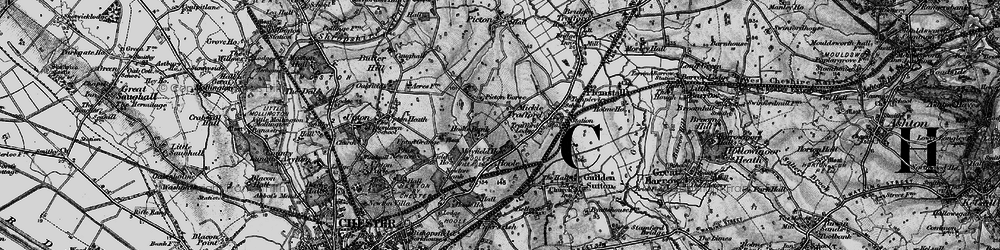 Old map of Hoole Bank in 1896