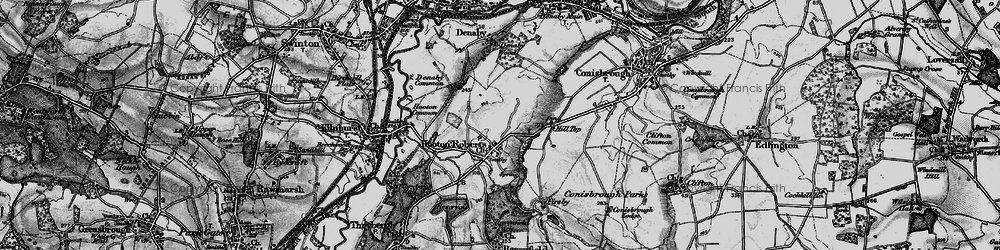 Old map of Hooton Roberts in 1896