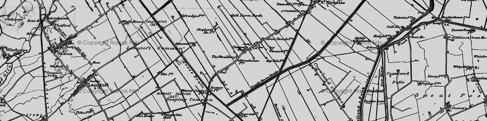 Old map of Hop Pole in 1898