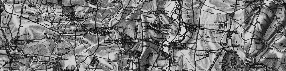 Old map of Hopcroft's Holt in 1896
