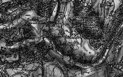 Old map of Hope Mansell in 1896