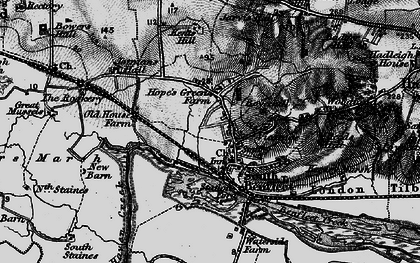 Old map of Hope's Green in 1896