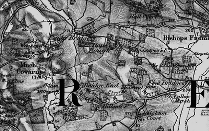 Old map of Bromtree's Hall in 1898