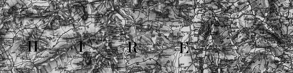 Old map of Bromtree's Hall in 1898