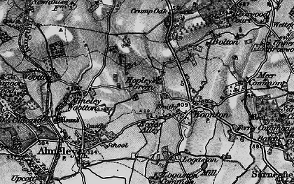 Old map of Hopley's Green in 1898