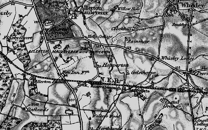 Old map of Whixley Lodge in 1898