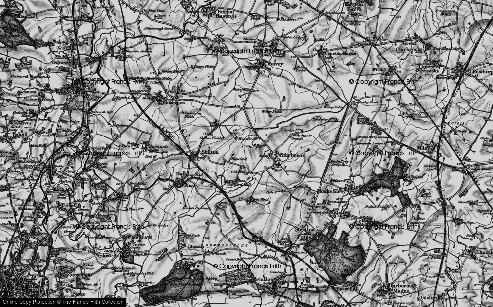 Old Map of Hopsford, 1899 in 1899