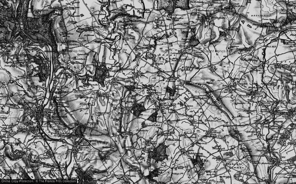 Old Map of Hopstone, 1899 in 1899