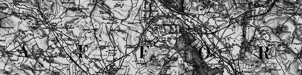 Old map of Hopton in 1897