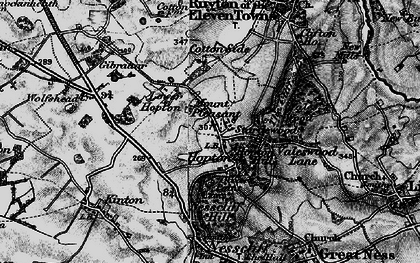 Old map of Hopton in 1899