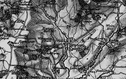Old map of Hopton Cangeford in 1899