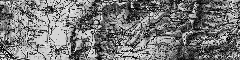 Old map of Hopton Cangeford in 1899