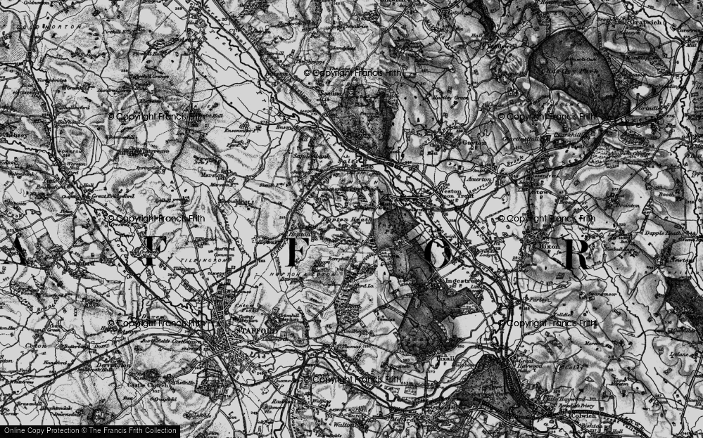 Old Map of Hopton Heath, 1897 in 1897