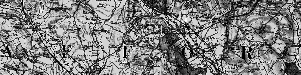 Old map of Hopton Heath in 1897