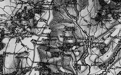 Old map of Hoptongate in 1899