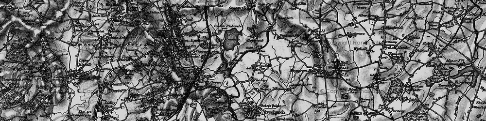 Old map of Hopwood in 1899