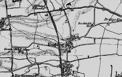 Old map of Horbling in 1898
