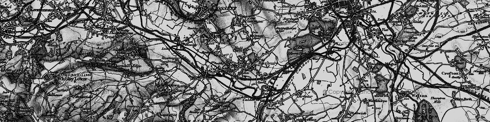Old map of Horbury in 1896