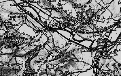 Old map of Horbury Bridge in 1896