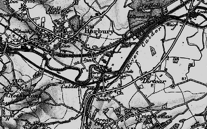 Old map of Horbury Junction in 1896