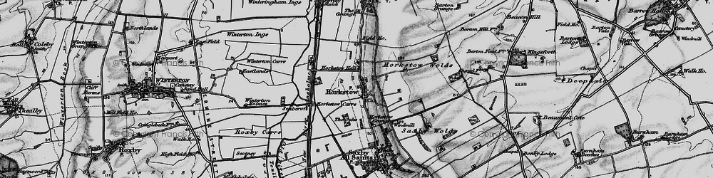 Old map of Winterton Carrs in 1895