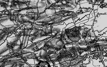 Old map of Horn Hill in 1898