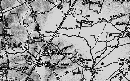 Old map of Hornblotton in 1898