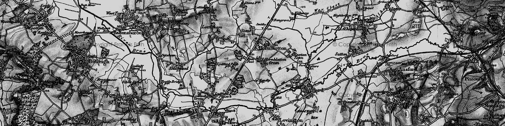 Old map of Hornblotton Green in 1898