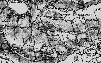 Old map of Hornby in 1898