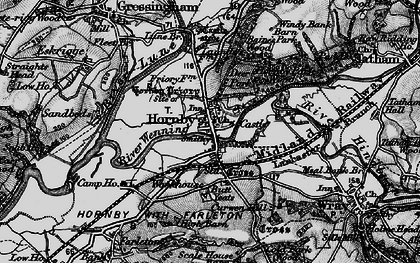 Old map of Hornby in 1898