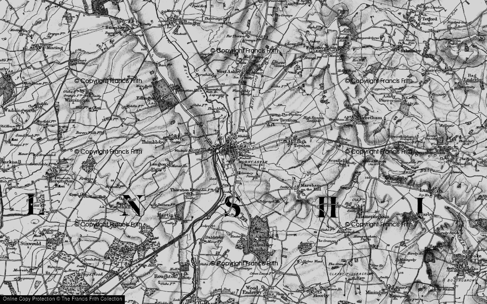 Old Map of Horncastle, 1899 in 1899