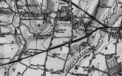 Old map of Hornchurch in 1896