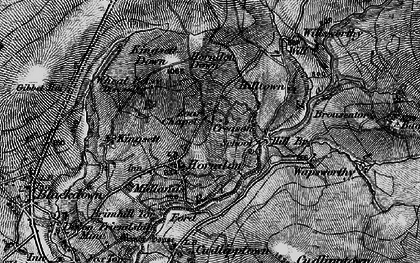 Old map of Zoar in 1898