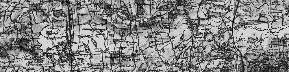 Old map of Horne in 1895