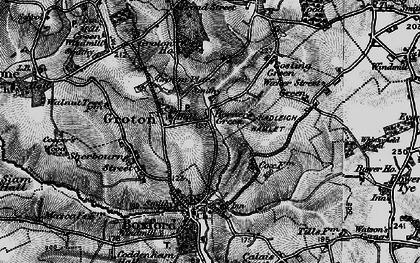 Old map of Horner's Green in 1896