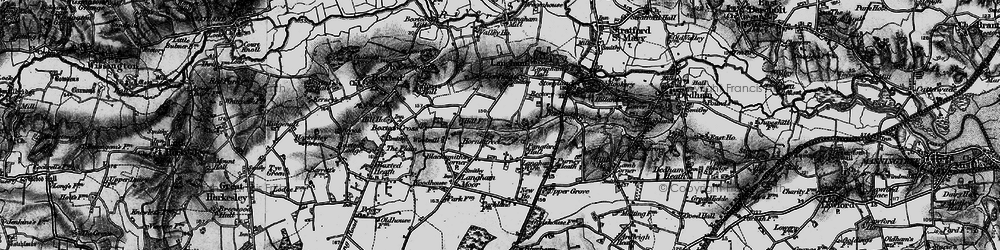 Old map of Hornestreet in 1896
