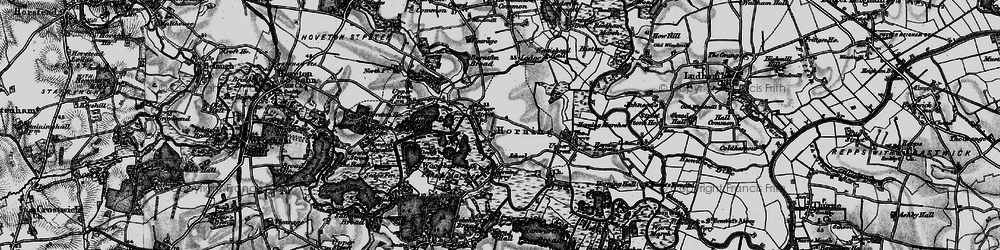 Old map of Bewilderwood in 1898