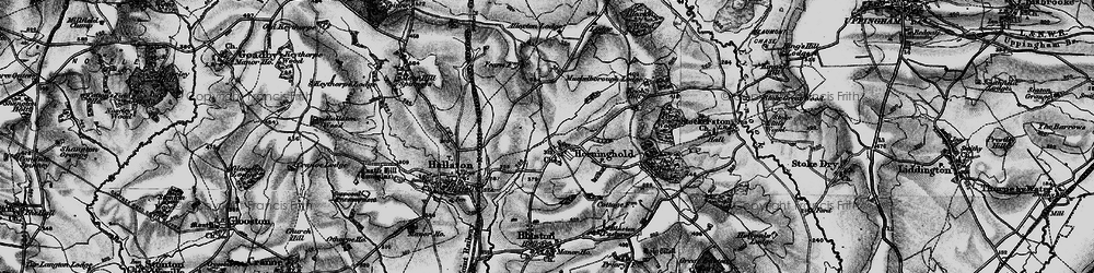 Old map of Horninghold in 1899
