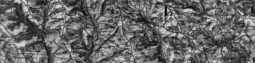 Old map of Horningtops in 1896
