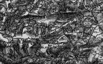Old map of Horns Cross in 1895