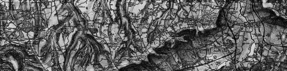 Old map of Burlings in 1895