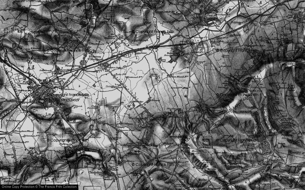 Old Map of Historic Map covering Redlands Airfield in 1898