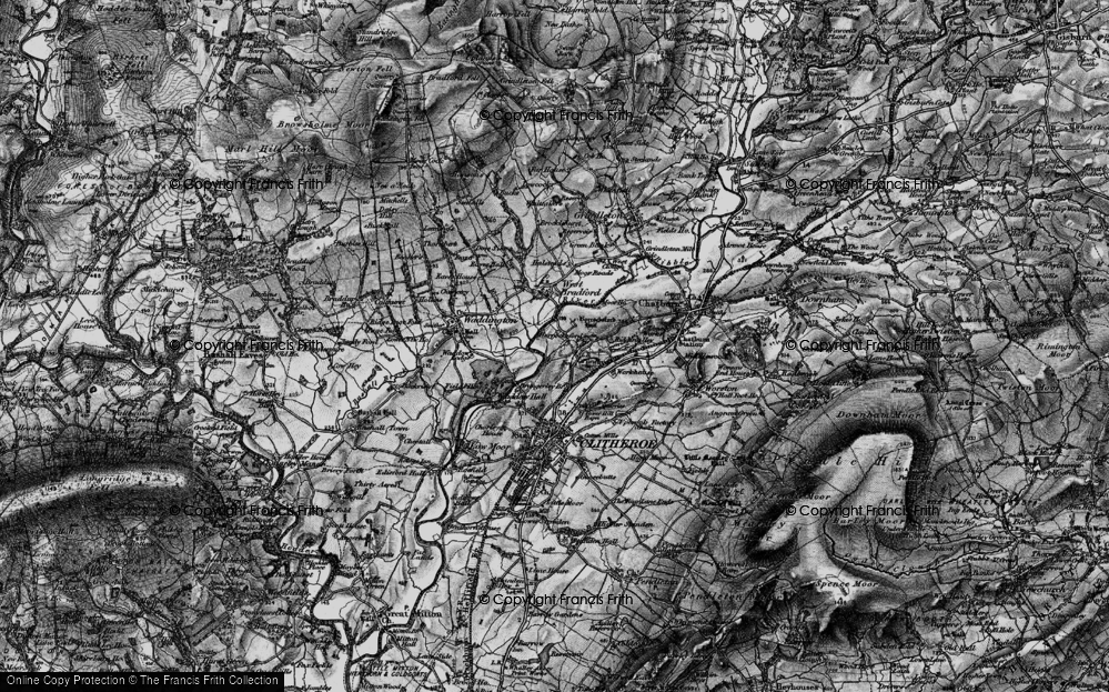 Old Map of Horrocksford, 1898 in 1898