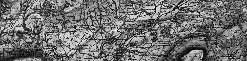 Old map of Horrocksford in 1898