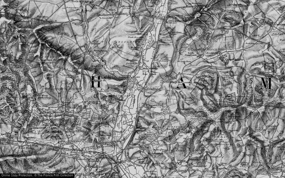Old Map of Horsebridge, 1895 in 1895