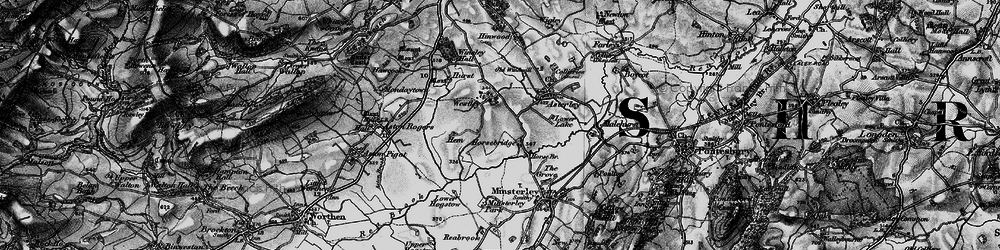 Old map of Horsebridge in 1899