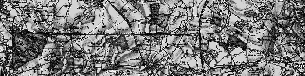 Old map of Horsebrook in 1897