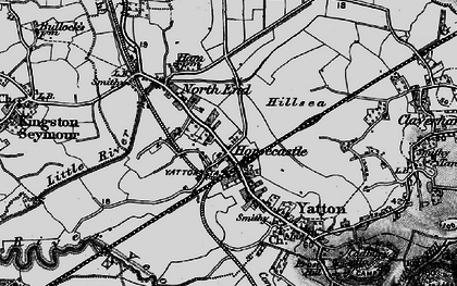 Old map of Horsecastle in 1898
