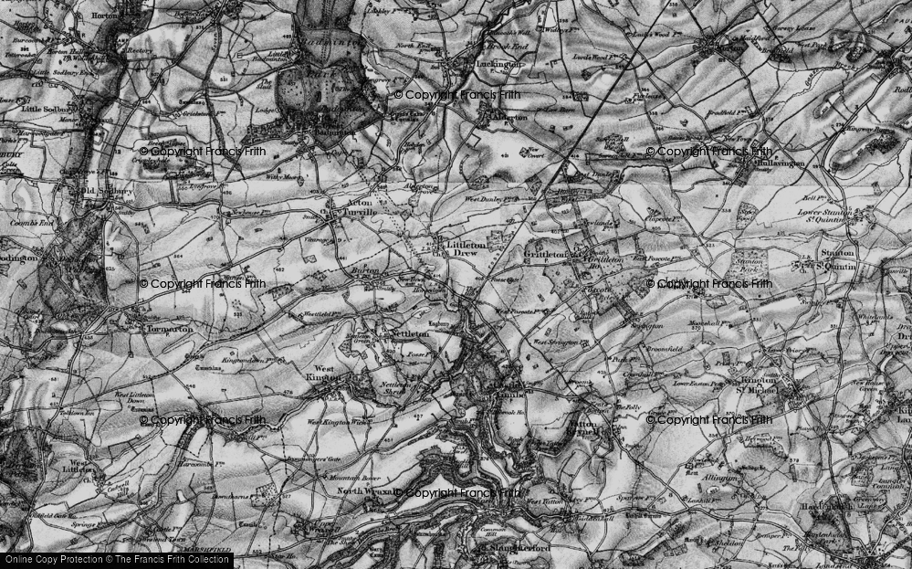 Old Map of Horsedown, 1898 in 1898